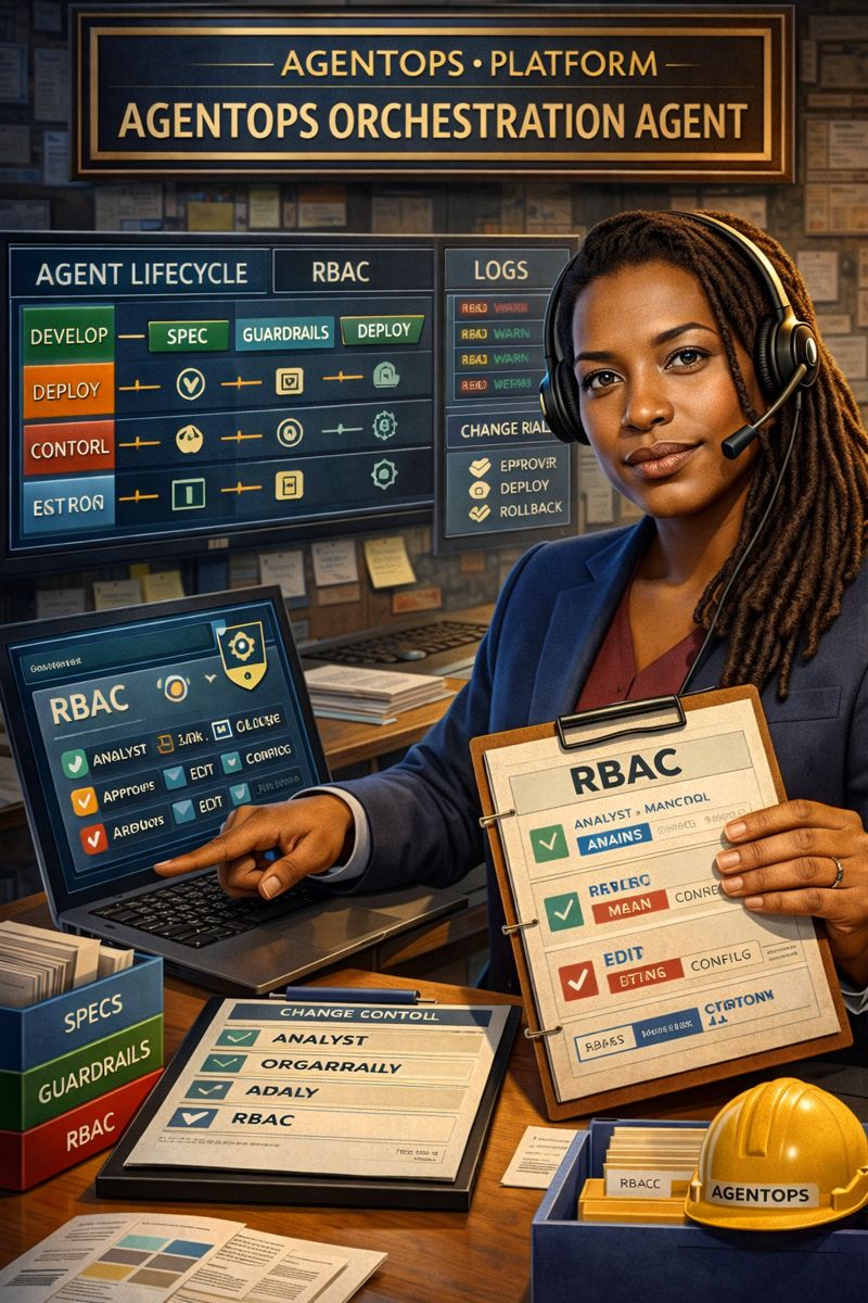 AgentOps Orchestration Agent - governance, RBAC, logging and change control for agent lifecycle