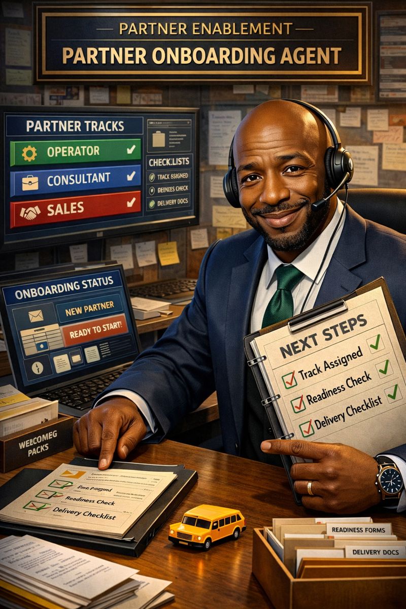 Partner Onboarding Agent - routing partners into operator consultant and sales tracks