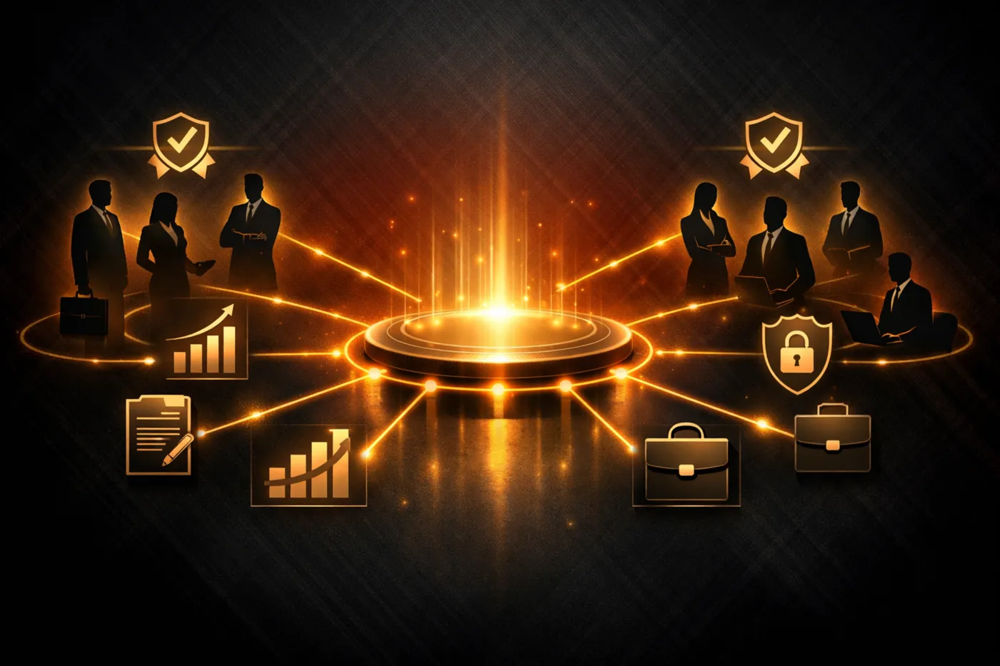 Partner ecosystem: certified operators connected to a central delivery framework